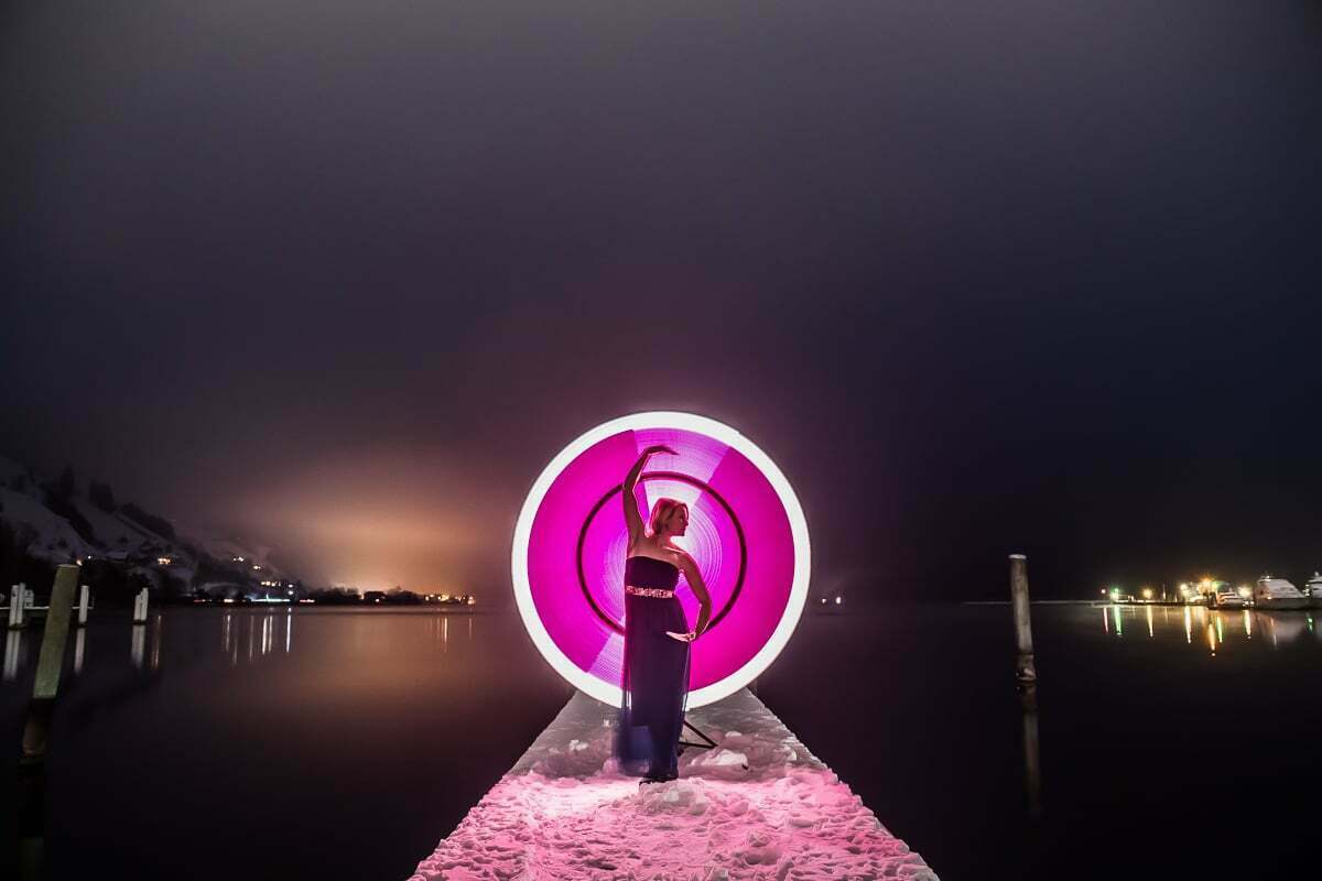 Outdoor Fotoshooting mit Pixelstick