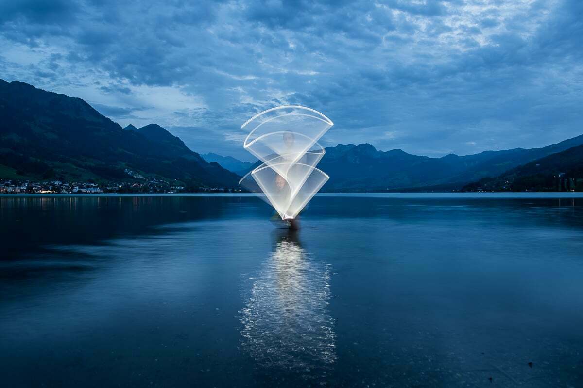 Outdoor Lightpainting Outdoor Lightpainting am See