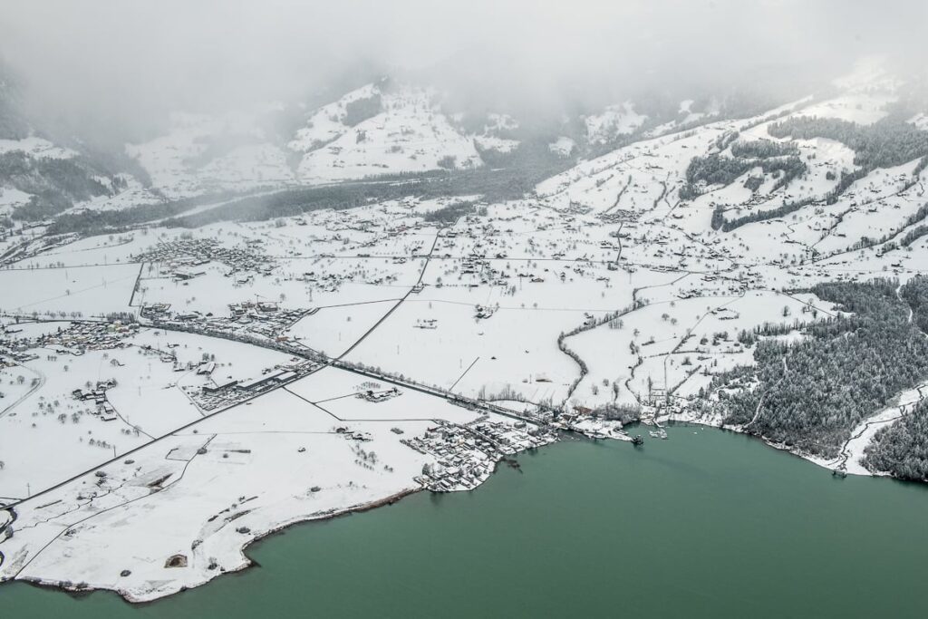 Landschaft Flugaufnahmen Obwalden Aufnahmen aus dem Flieger Aufnahmen aus der Luft Drohnenaufnahmen Obwalden