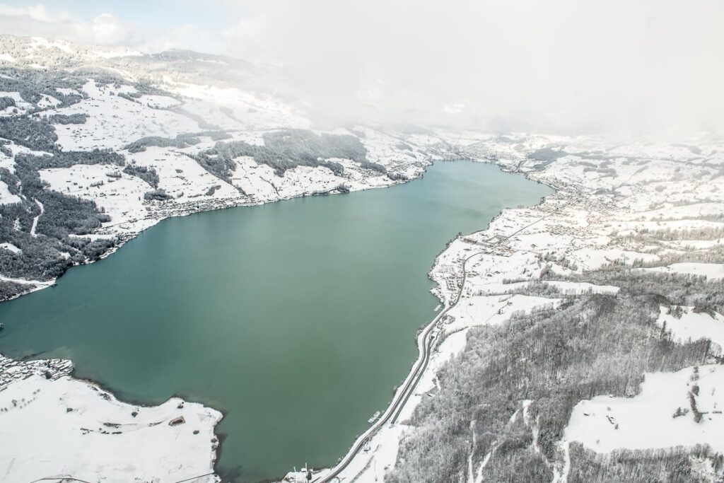 Landschaft Flugaufnahmen Obwalden Aufnahmen aus dem Flieger Aufnahmen aus der Luft Drohnenaufnahmen Obwalden
