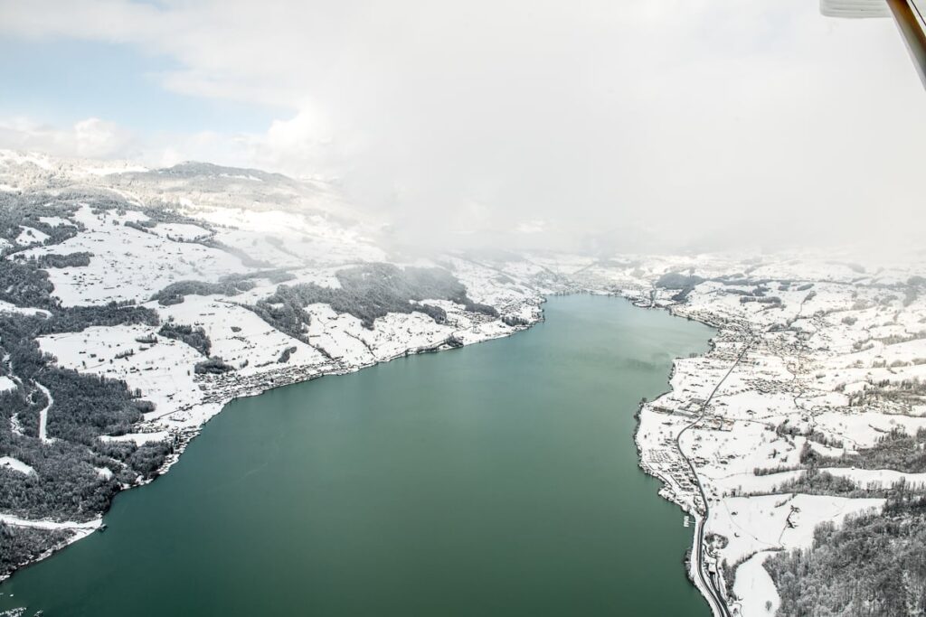 Landschaft Flugaufnahmen Obwalden Aufnahmen aus dem Flieger Aufnahmen aus der Luft Drohnenaufnahmen Obwalden