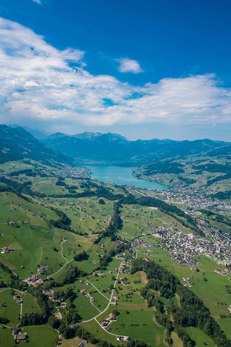 Luftaufnahmen Obwalden Rundflug um den Sarnersee mit Luftaufnahmen von Obwalden Fotograf Obwalden