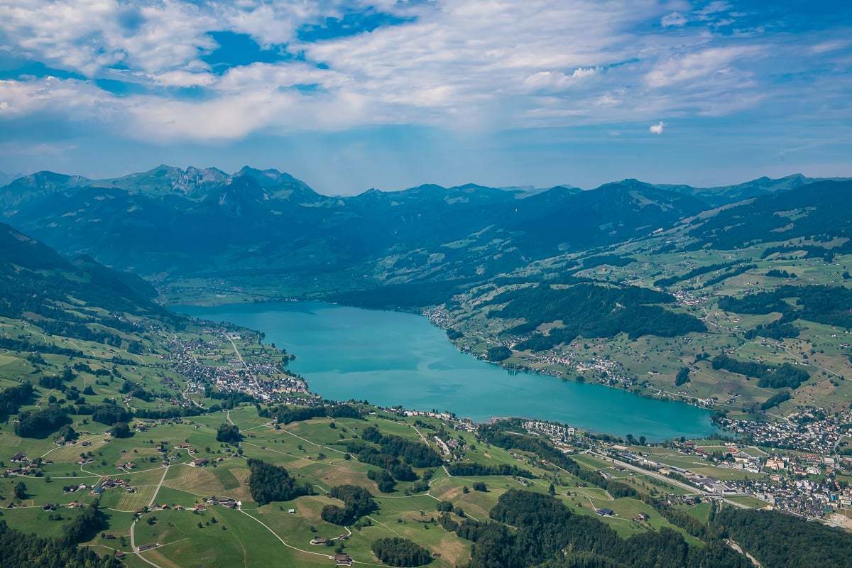 Luftaufnahmen Obwalden Rundflug um den Sarnersee mit Luftaufnahmen von Obwalden Fotograf Obwalden