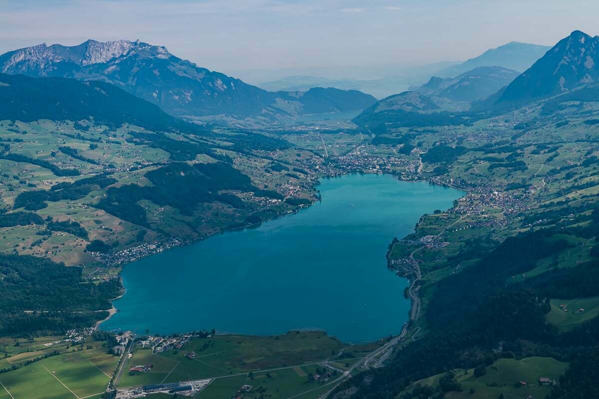 Luftaufnahmen Obwalden Rundflug um den Sarnersee mit Luftaufnahmen von Obwalden Fotograf Obwalden