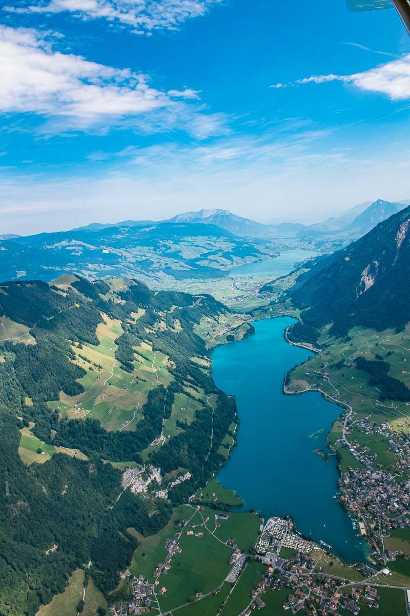 Luftaufnahmen Obwalden Rundflug um den Sarnersee mit Luftaufnahmen von Obwalden Fotograf Obwalden