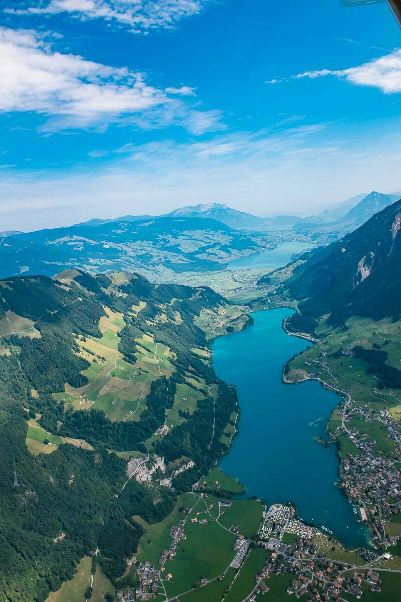 Luftaufnahmen Obwalden Rundflug um den Sarnersee mit Luftaufnahmen von Obwalden Fotograf Obwalden