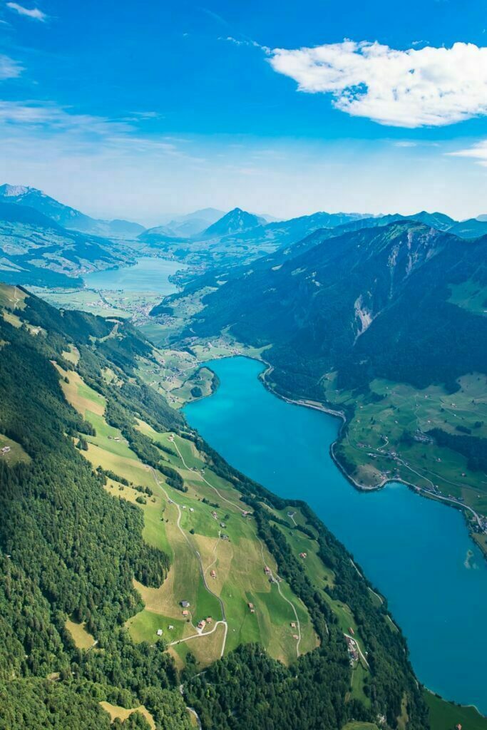 Rundflug um den Sarnersee mit Luftaufnahmen von Obwalden Fotograf Obwalden