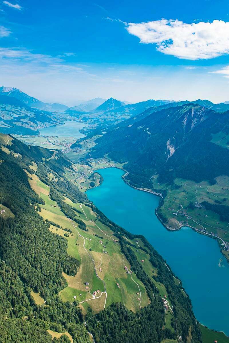 Luftaufnahmen Obwalden Rundflug um den Sarnersee mit Luftaufnahmen von Obwalden Fotograf Obwalden