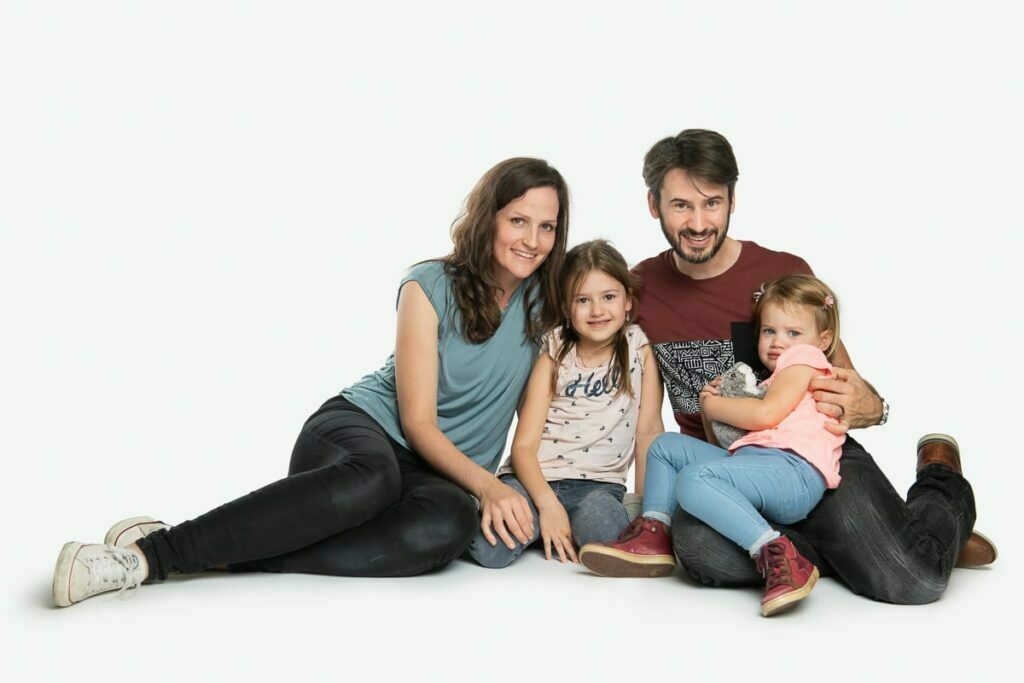 Familien Fotoshooting im Fotostudio in der Zentralschweiz Fotograf Luzern