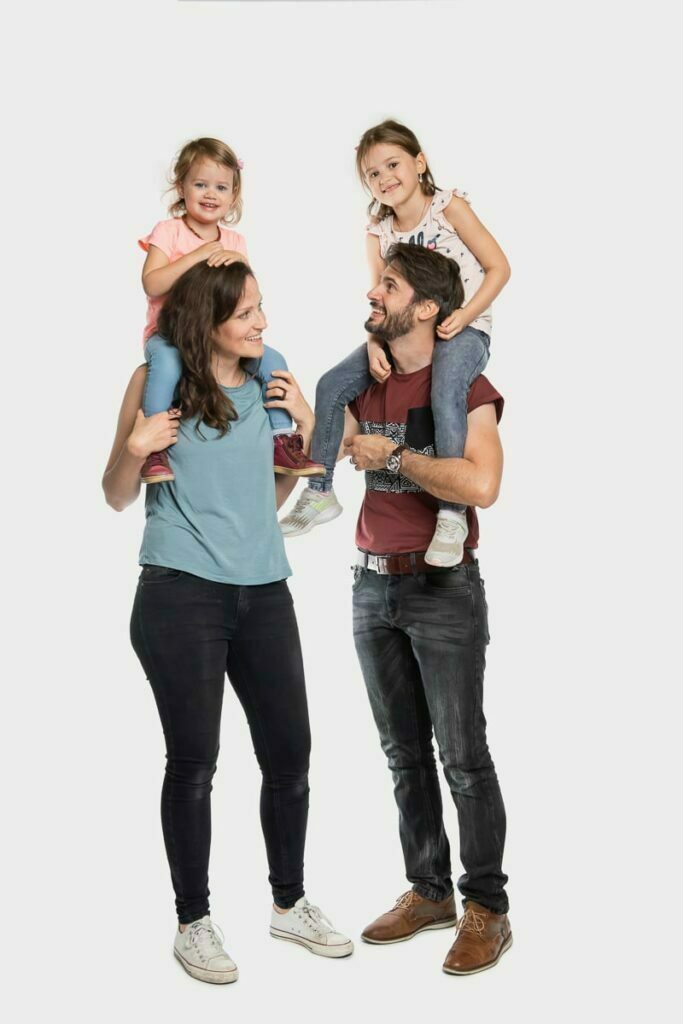 Familien Fotoshooting im Fotostudio in der Zentralschweiz Fotograf Luzern