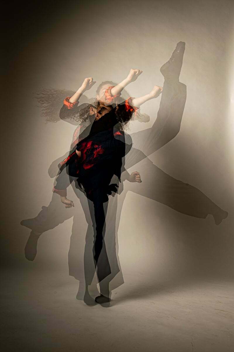 Kung Fu Kämpferin im Fotostudio in Sarnen Sportfotografie im Fotostudio Fotograf Obwalden