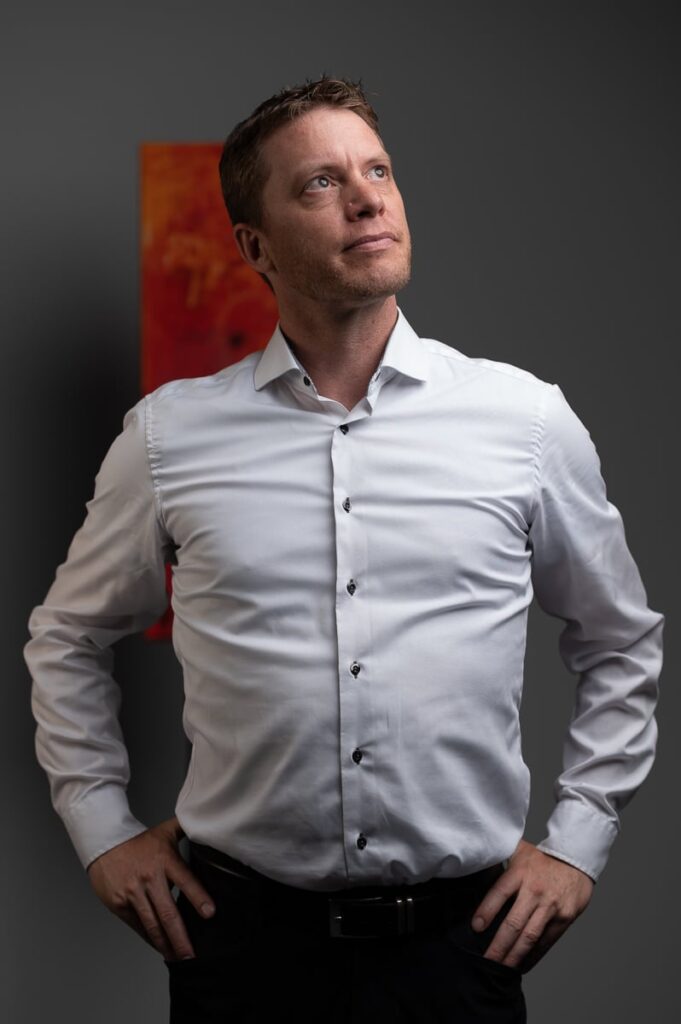 Portrait Mann im Fotostudio in Obwalden Fotograf Obwalden