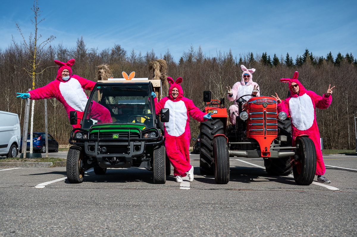 Foto Video und Drohnenaufnahmen fuer Osteraktion von Loetscher Architekten aus Meggen