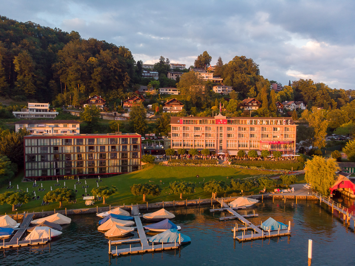 Eventreportage Seehotel Hermitage Luzern mit Feuershow