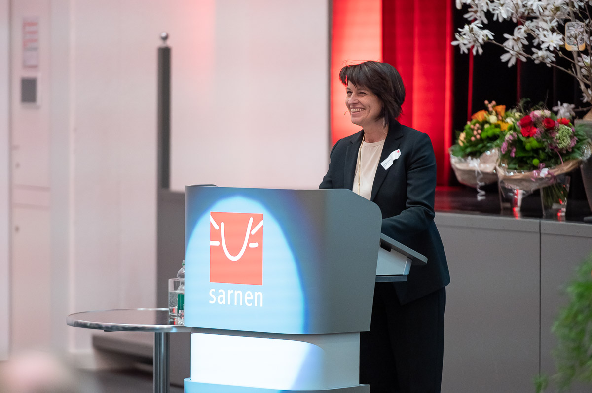 Sarner Wirtschafts Apero mit Doris Leuthard, Jürg Berlinger, Erika Windlin Wirtschaftsapero Sarnen Obwalden Eventfotograf