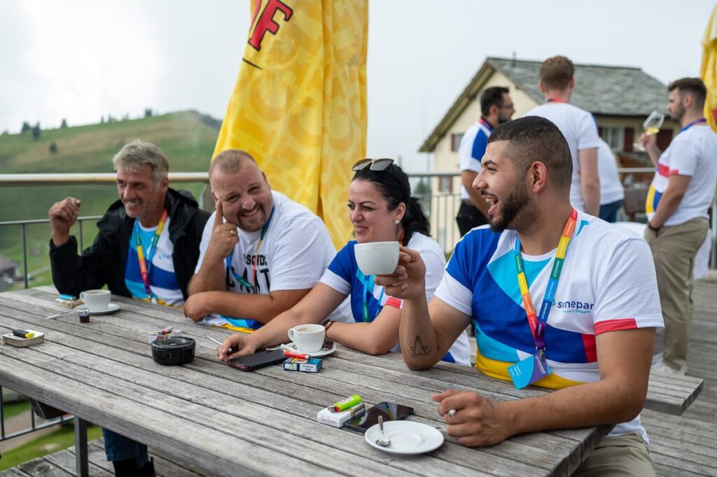 Sonepar Event auf der Rigi Eventreportage fuer Firma mit Videobegleitung