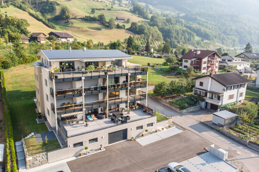 Immobilienfotografie luftaufnahme drohnenaufnahme